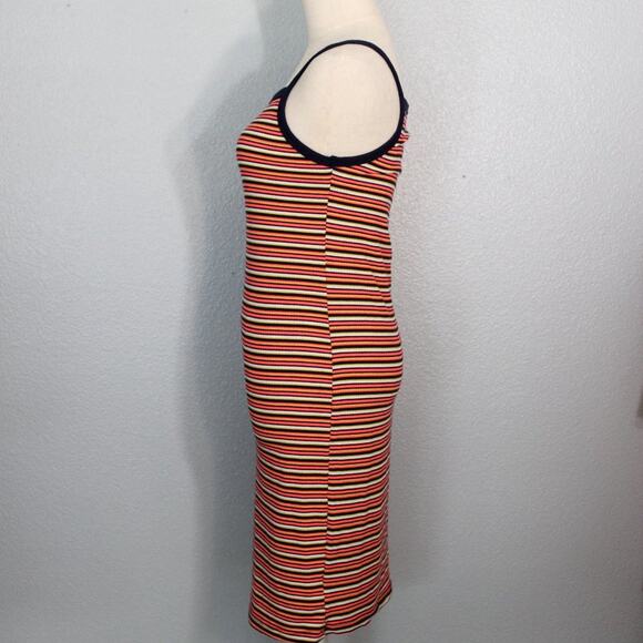 Eye Candy Striped Spaghetti Strap Spandex Blend Dress Size M - Picture 5 of 7